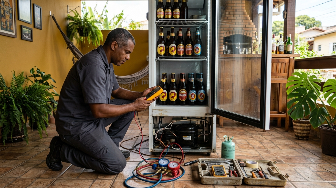 Conserto de placa eletrônica de cervejeira no Centro, Limeira‑SP